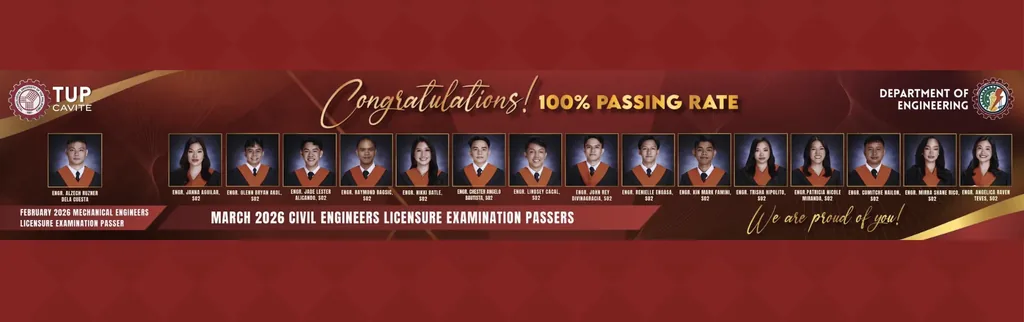 Congratulations to the Department of Engineering: 100% passing rate in the March 2026 Civil Engineers Licensure Examination