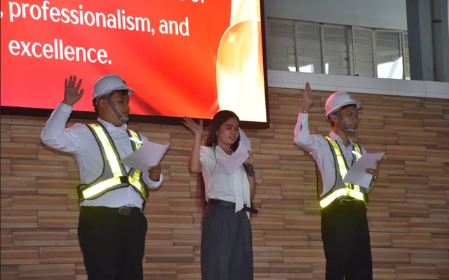 First Hard Hatting and Pinning Ceremony