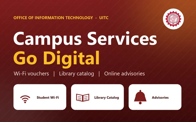 Banner: Campus Services Go Digital, from the Office of Information Technology
